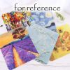 5 Pcs Suede Eyeglass Cloth Microfiber Cleaning Cloth Mobile Phone Wipes Cleaning Cloth,Oil Painting